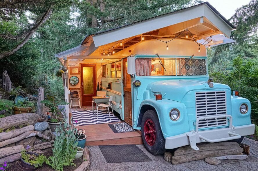retro 1969 school bus tiny house