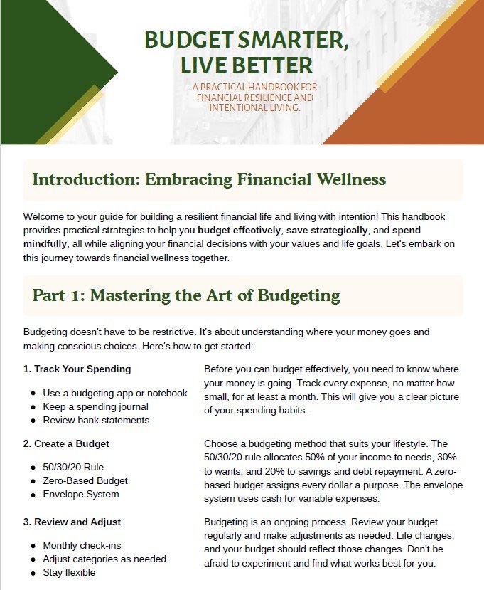 budget smarter live better